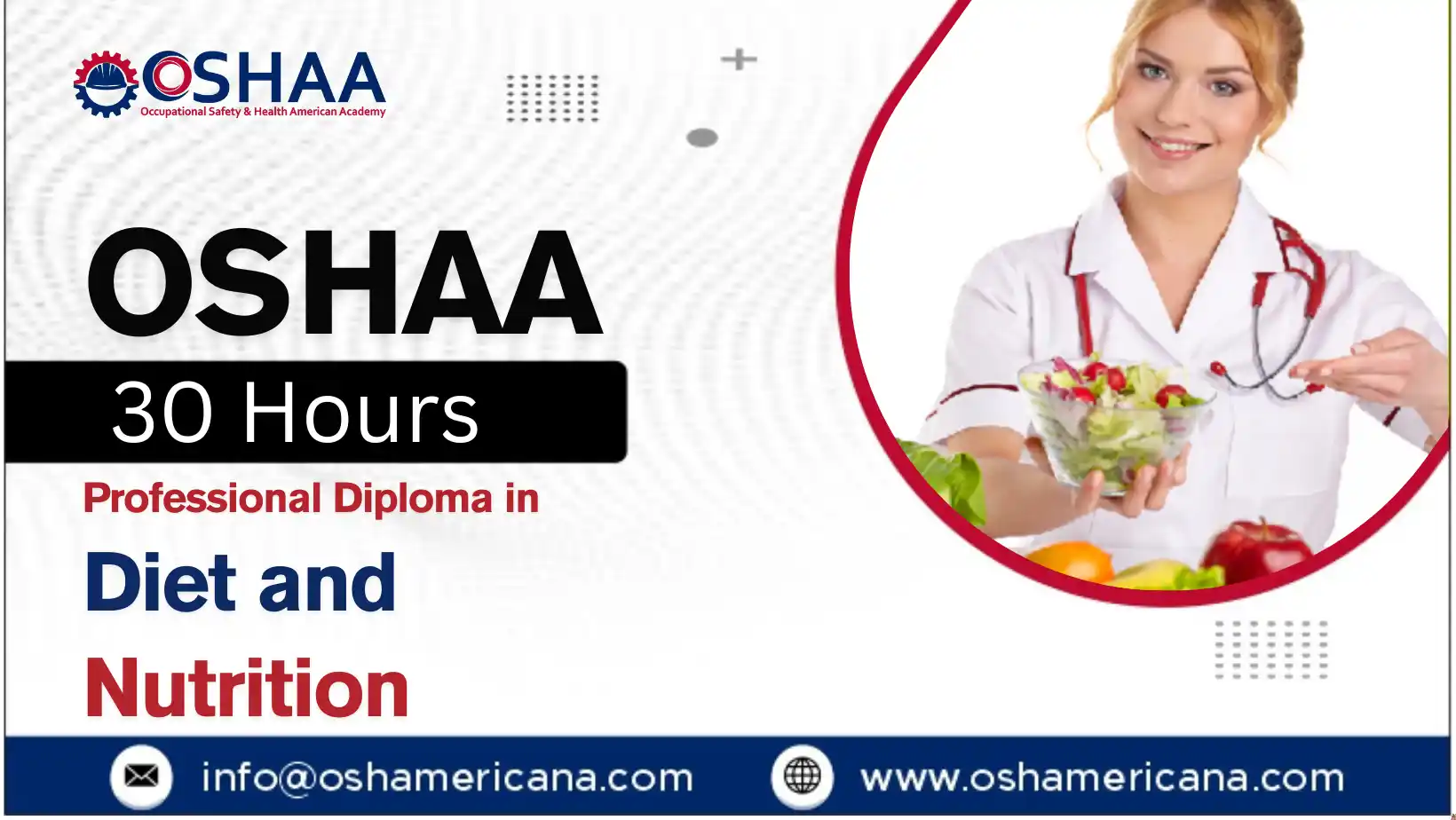 OSHAA 30-Hours Professional Diploma in Diet and Nutrition