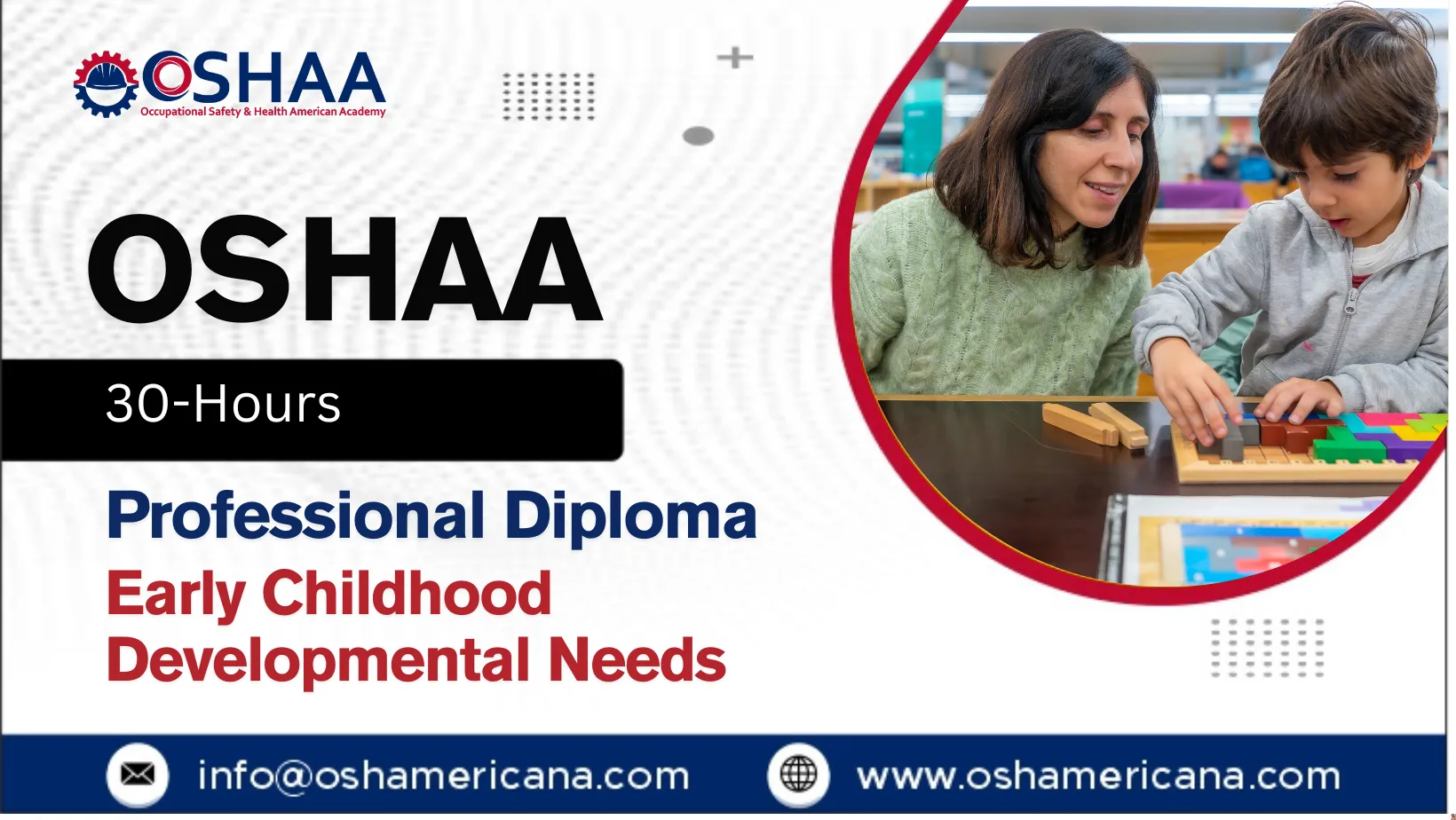 OSHAA 30-Hours Professional Diploma in Early Childhood Developmental Needs