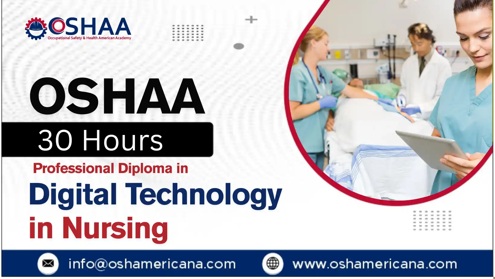 OSHAA 30-Hours Professional Diploma in Digital Technology in Nursing
