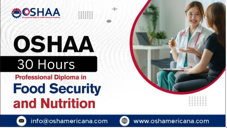 OSHAA 30-Hours Professional Diploma in Food Security and Nutrition