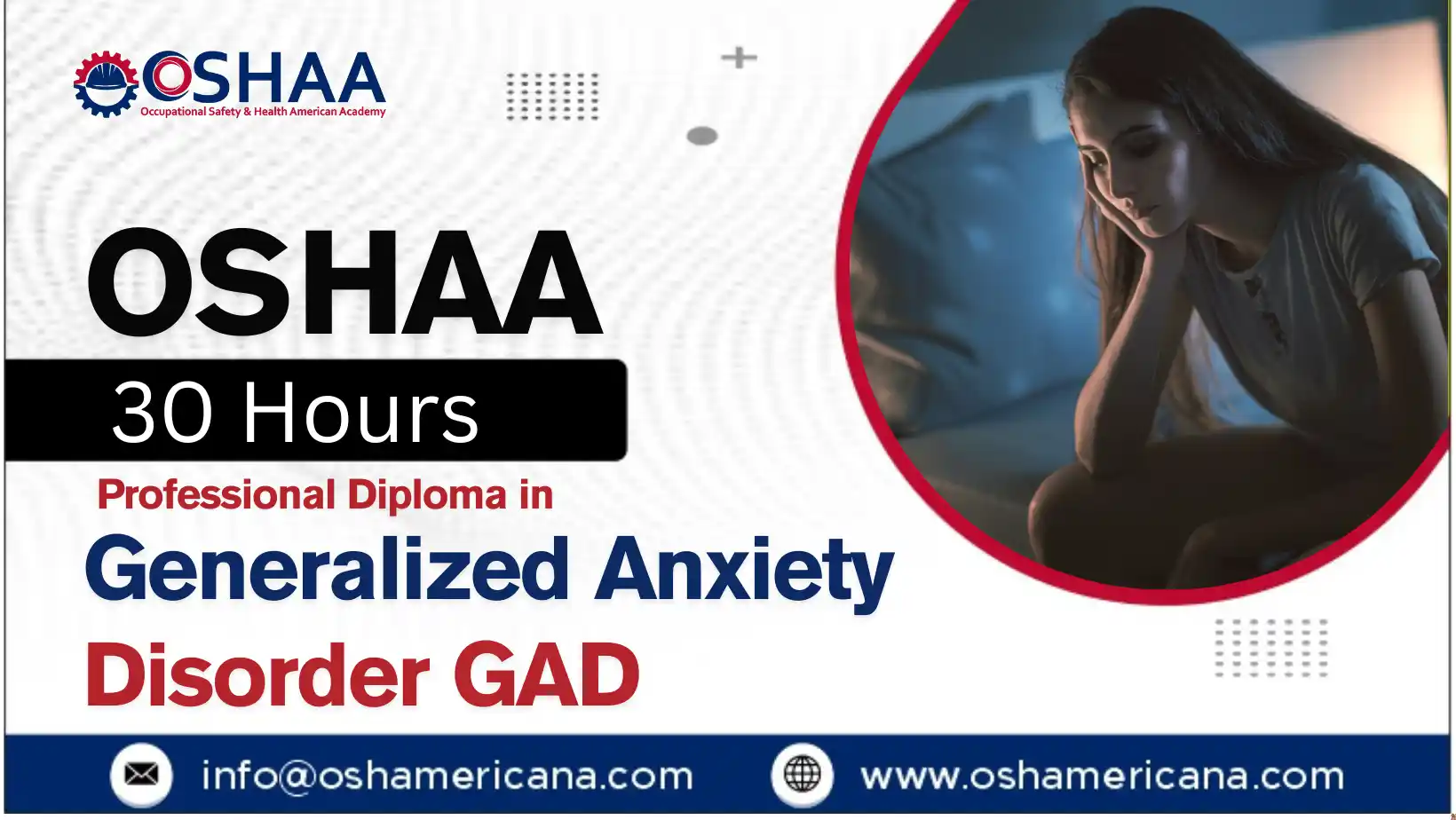 OSHAA 30-Hours Professional Diploma in Generalized Anxiety Disorder GAD