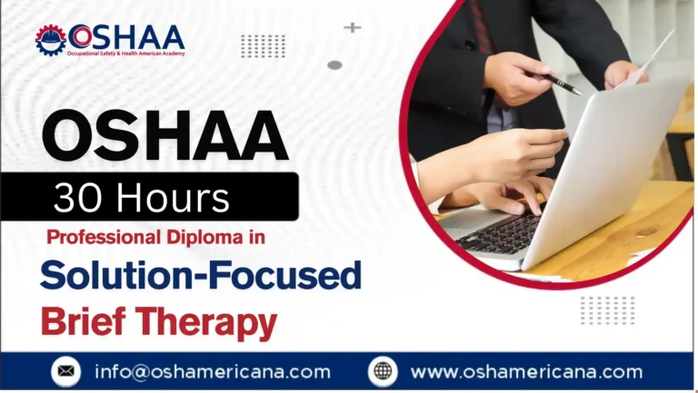 OSHAA 30-Hours Professional Diploma in Solution-Focused Brief Therapy