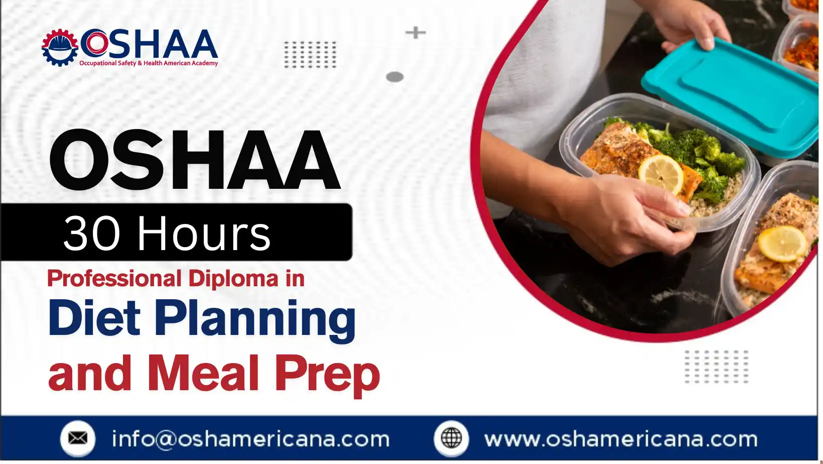 OSHAA 30-Hours Diploma in Diet Planning and Meal Prep