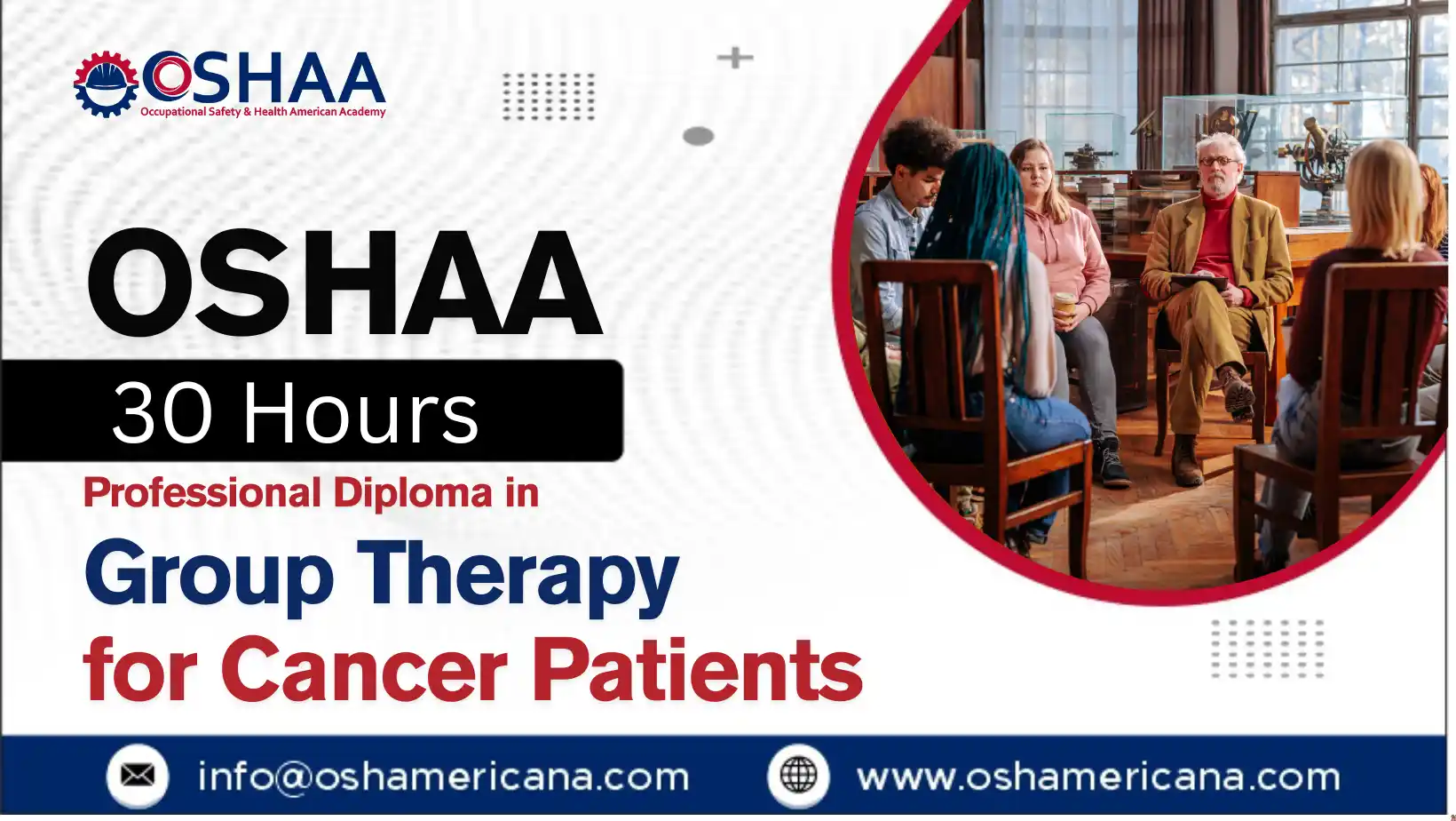 OSHAA 30-Hours Professional Diploma in Group Therapy for Cancer Patients