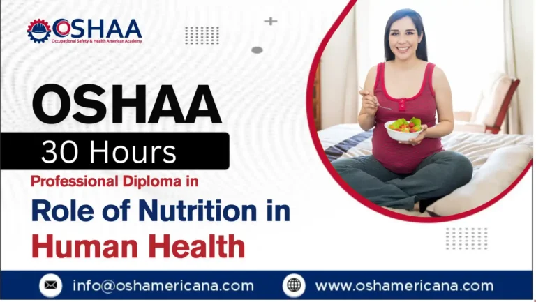 OSHAA 30-Hours Professional Diploma in Role of Nutrition in Human Health