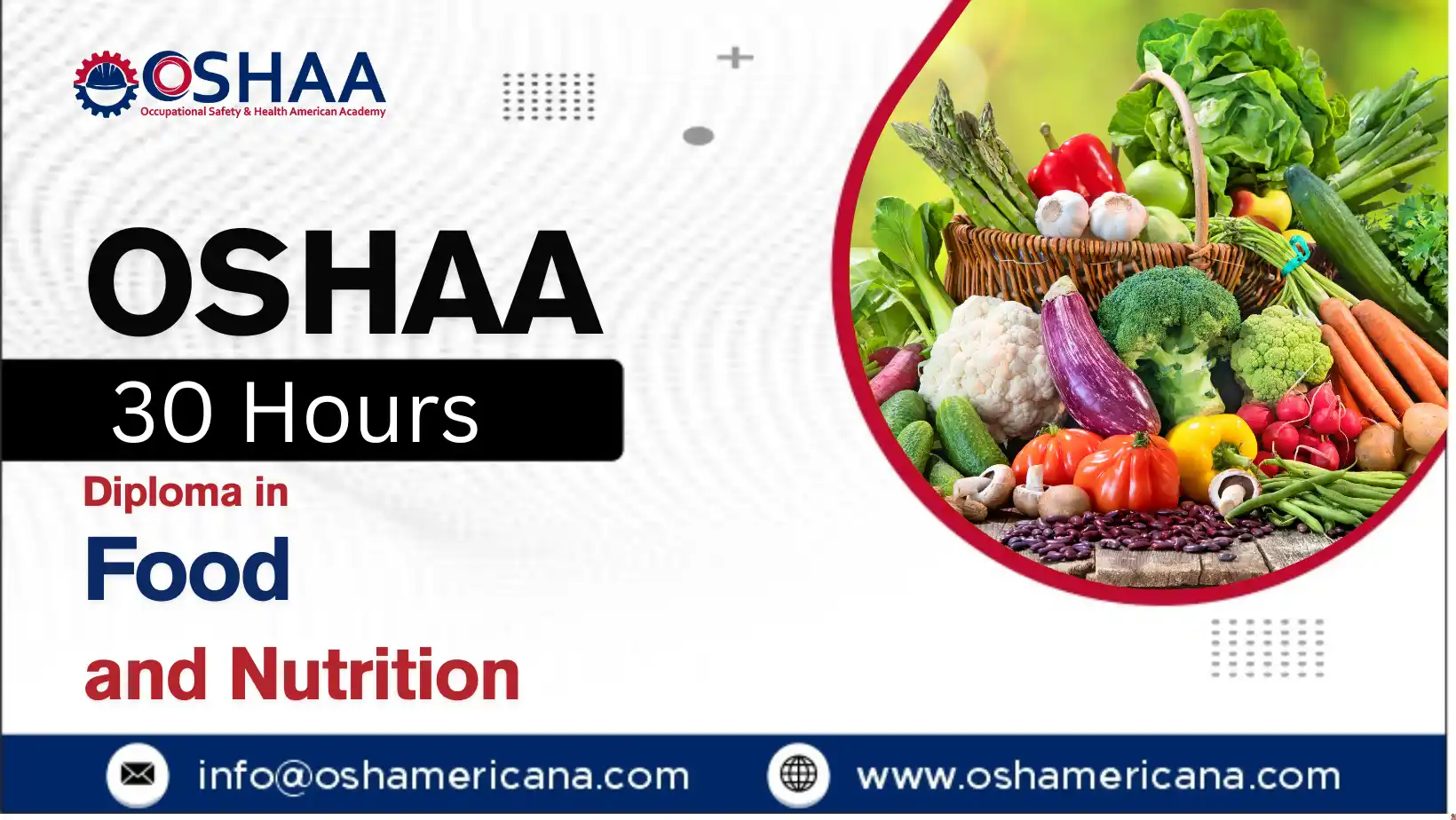OSHAA 30-Hours Professional Diploma in Food and Nutrition