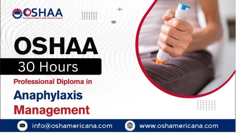 OSHAA 30-Hours Professional Diploma in Anaphylaxis Management