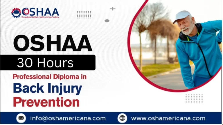 OSHAA 30-Hours Professional Diploma in Back Injury Prevention