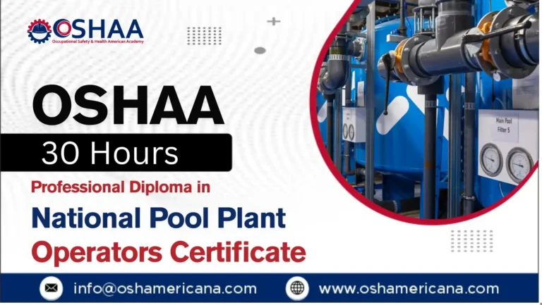 OSHAA 30-Hours Professional Diploma in National Pool Plant Operators Certificate