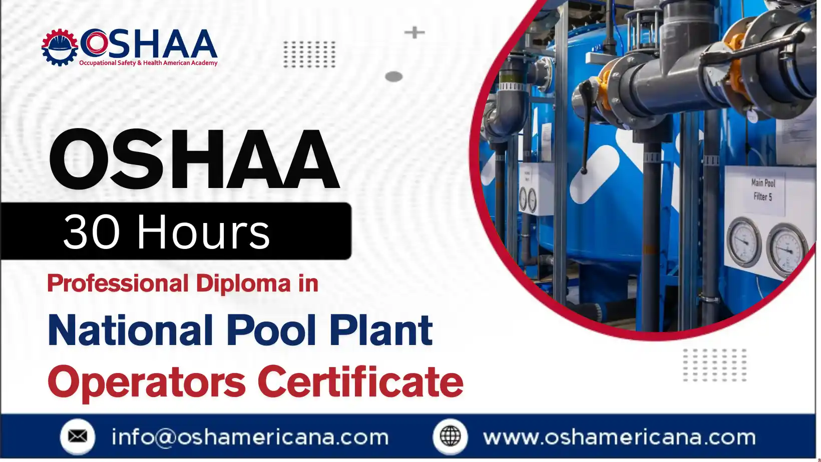 OSHAA 30-Hours Professional Diploma in National Pool Plant Operators Certificate