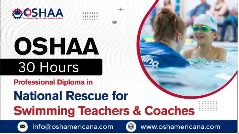 OSHAA 30-Hours Professional Diploma in National Rescue for Swimming Teachers and Coaches (NRASTC)