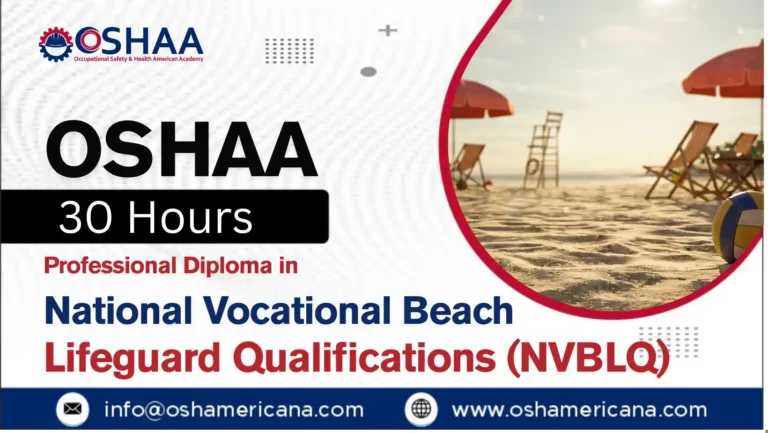 OSHAA 30-Hours Professional Diploma in National Vocational Beach Lifeguard Qualifications (NVBLQ)