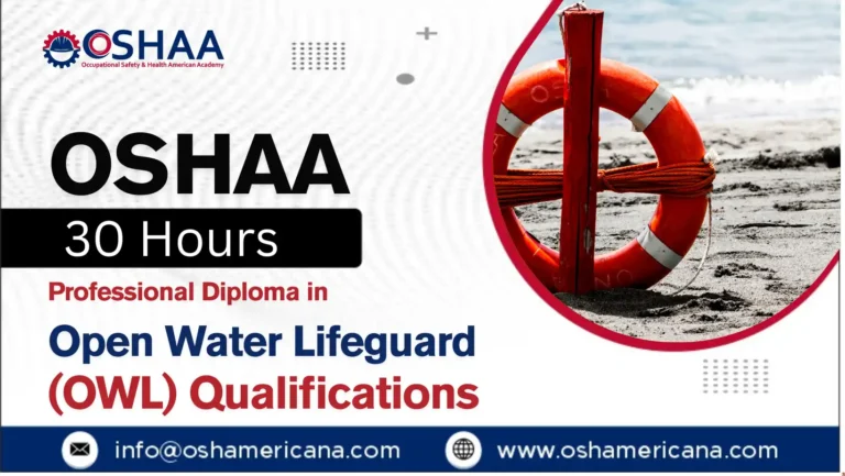 OSHAA 30-Hours Professional Diploma in Open Water Lifeguard (OWL) Qualifications