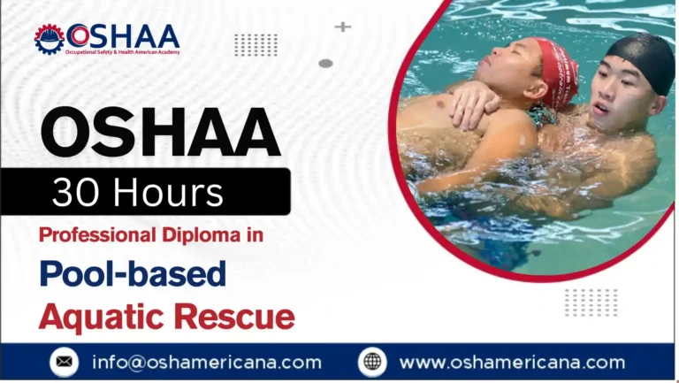 OSHAA 30-Hours Professional Diploma in Pool-based Aquatic Rescue
