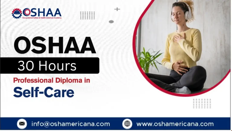 OSHAA 30-Hours Professional Diploma in Self-Care