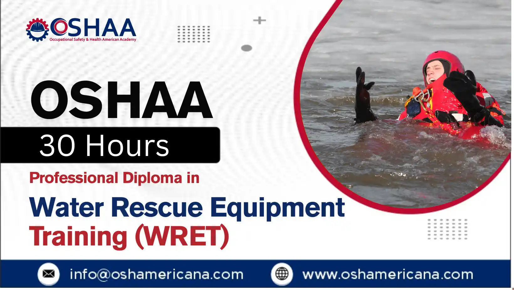 OSHAA 30-Hours Professional Diploma in Water Rescue Equipment Training (WRET)