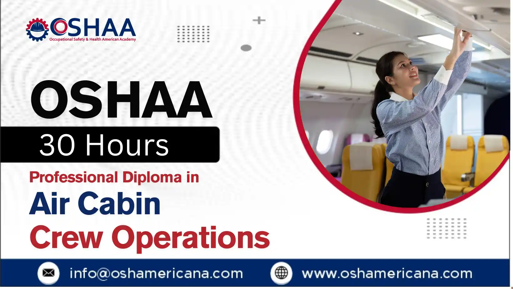 OSHAA 30-Hours Professional Diploma in Air Cabin Crew Operations