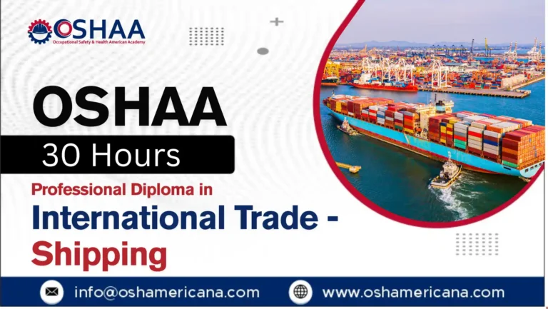 OSHAA 30-Hours Professional Diploma in International Trade - Shipping